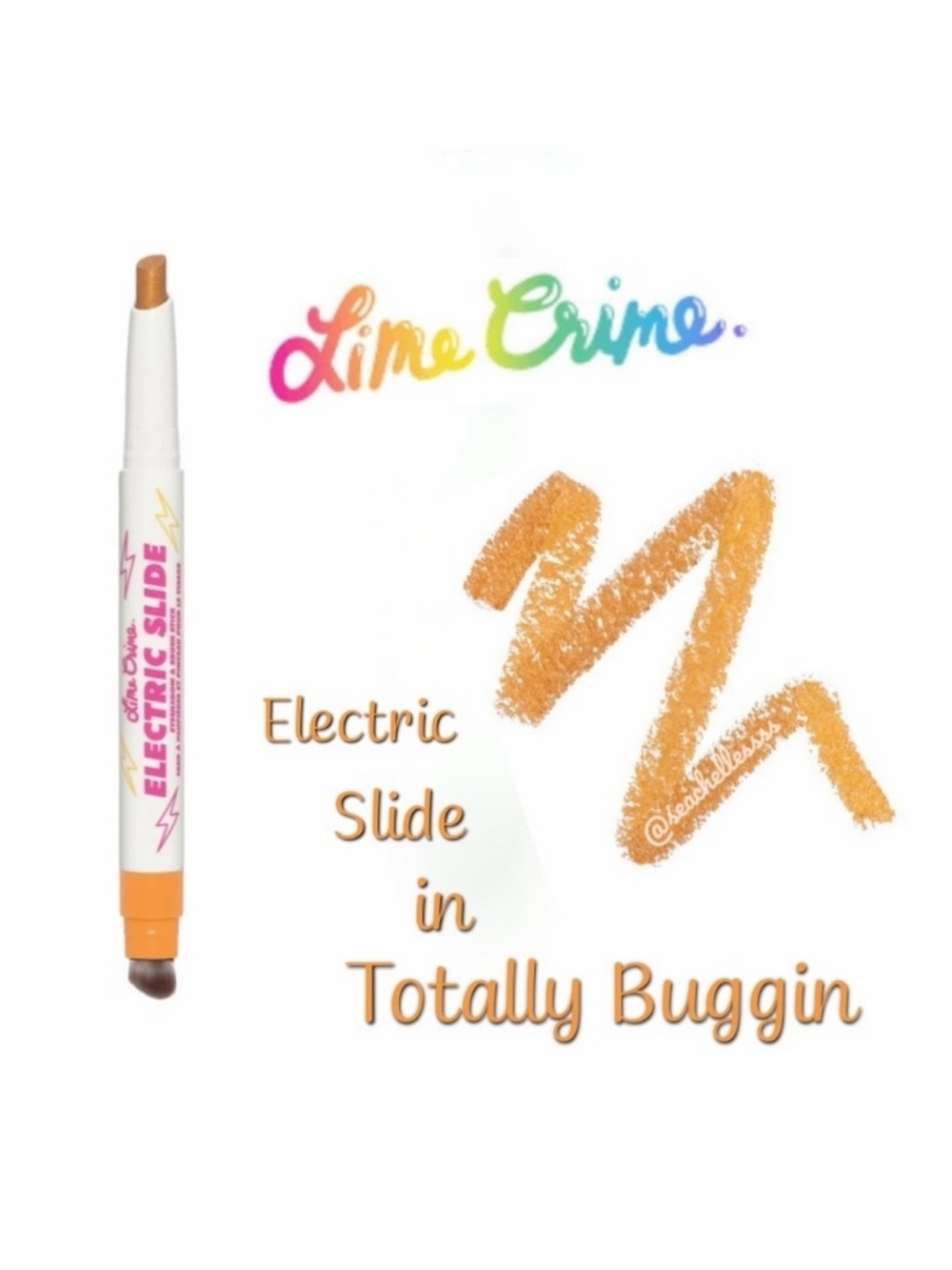Lime Crime Electric Slide Eyeshadow & Brush Stick | Totally Buggin | Brand New